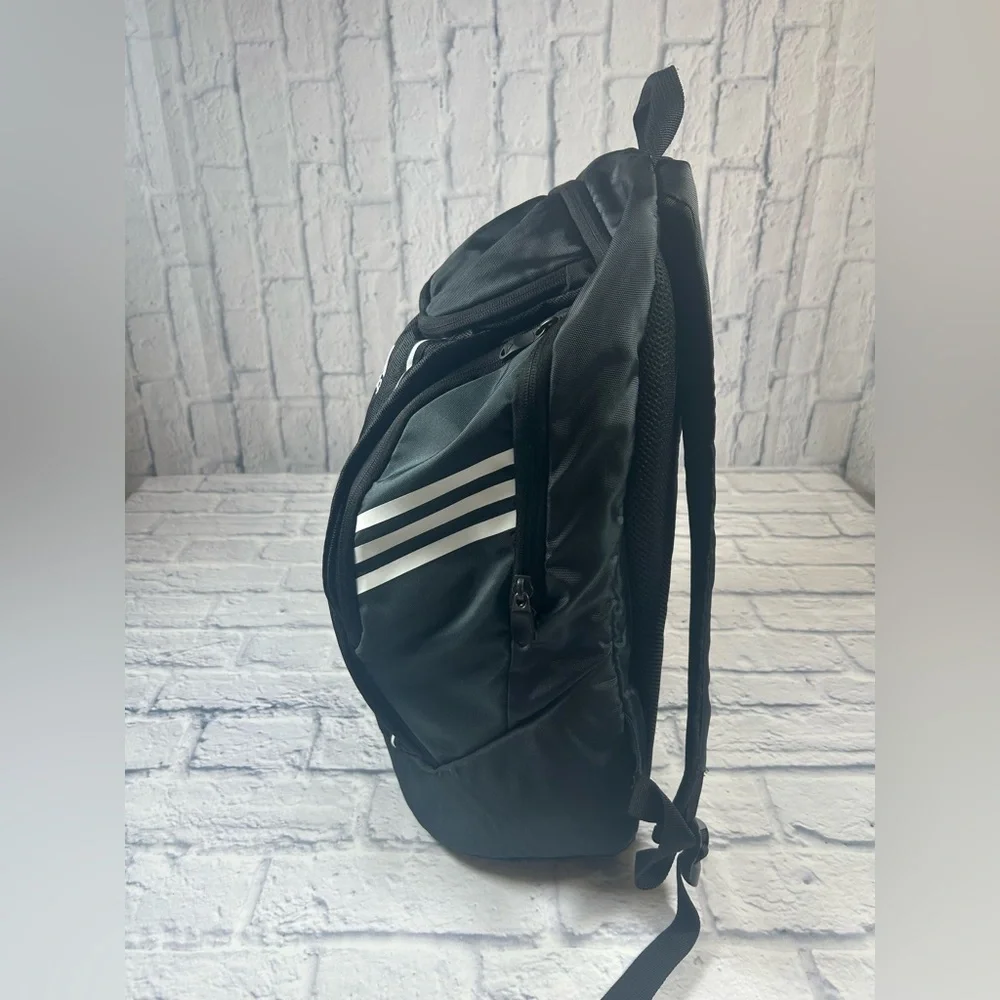 Adidas Black and White Laptop Backpack.
